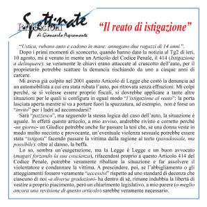 “Il reato di Istigazione”